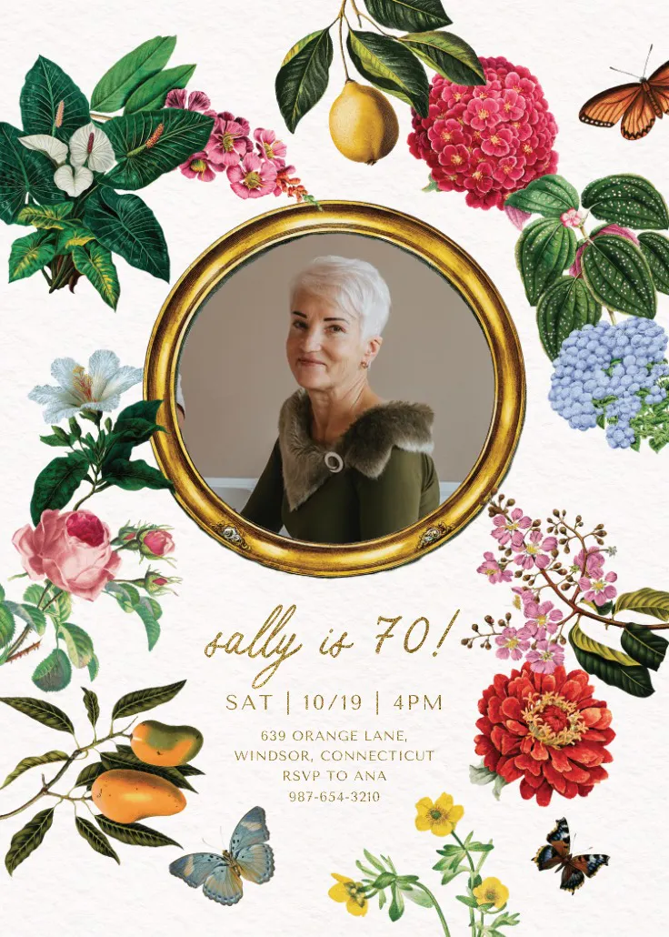 Magical photo 70 - syntymäpäiväkutsu