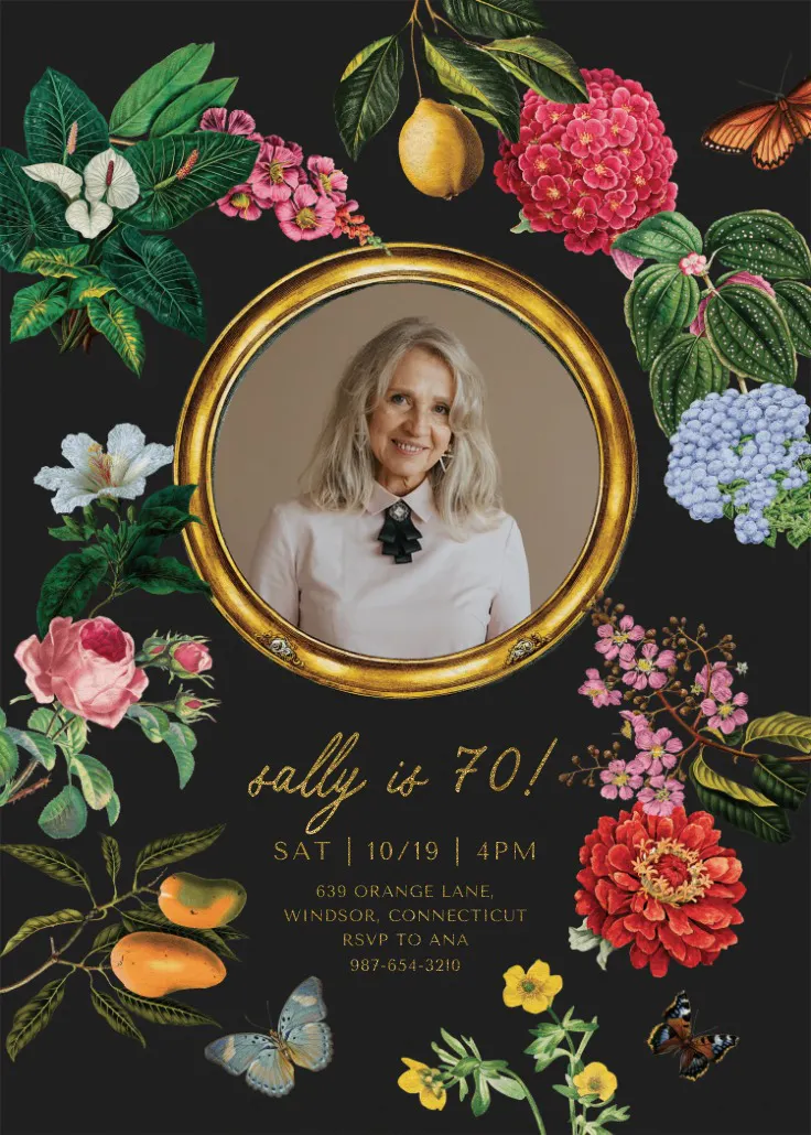 Magical photo 70 - syntymäpäiväkutsu