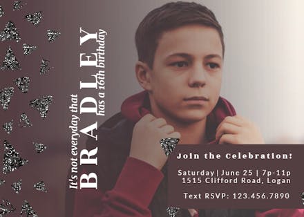 One Day a Year - Invitación de Cumpleaños