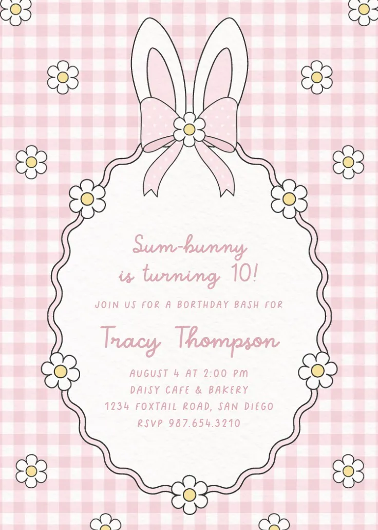 Pastel wishes 10 - geburtstagseinladung