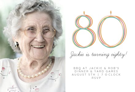 Round Party - Invitación De Cumpleaños