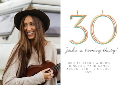 Round Party - Birthday Invitation