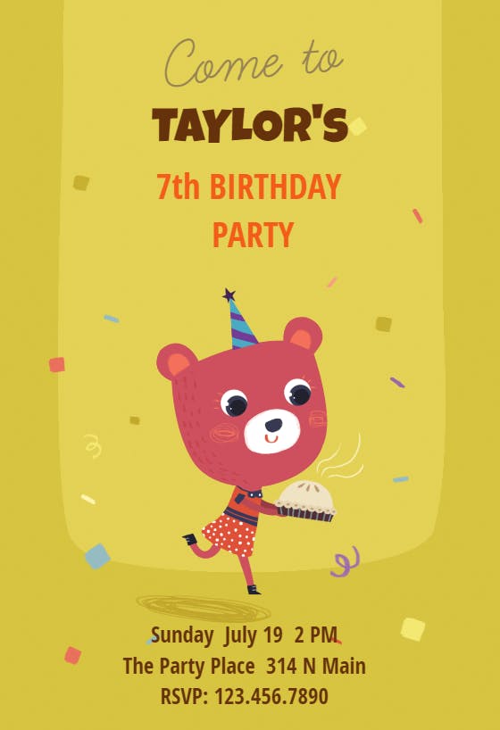 Sweet critter - birthday invitation