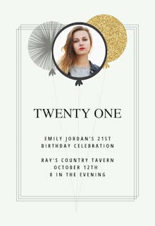 21st birthday invitation templates free greetings island