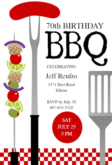 Well-Done Party - Birthday Invitation