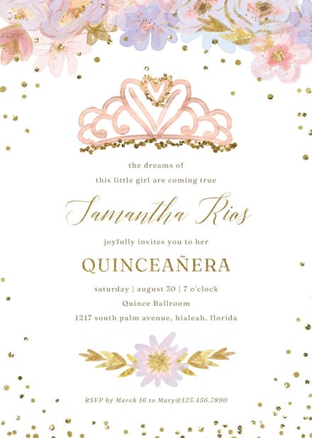 Coming true - birthday invitation