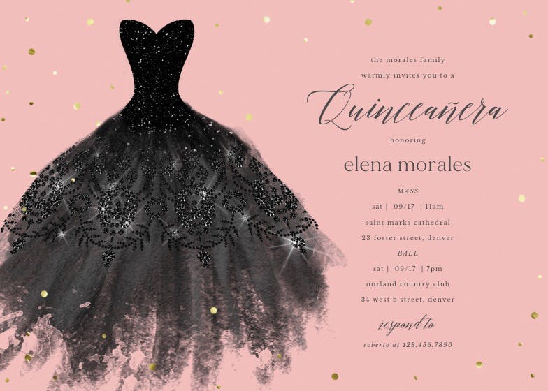 Dream dress - party invitation