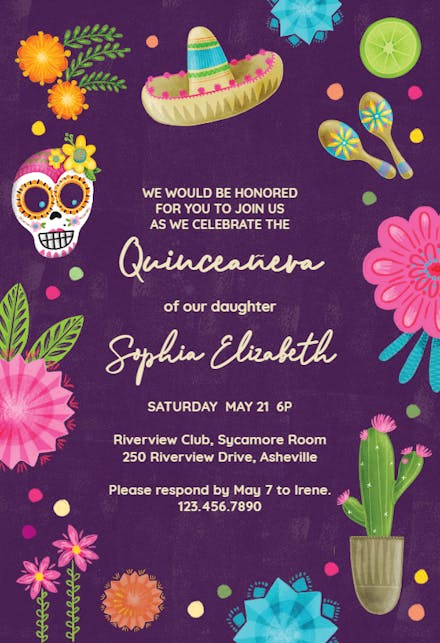 Invitaciones De Quinceañera Gratis | Greetings Island Invitaciones De Quinceañera Gratis | Greetings Island