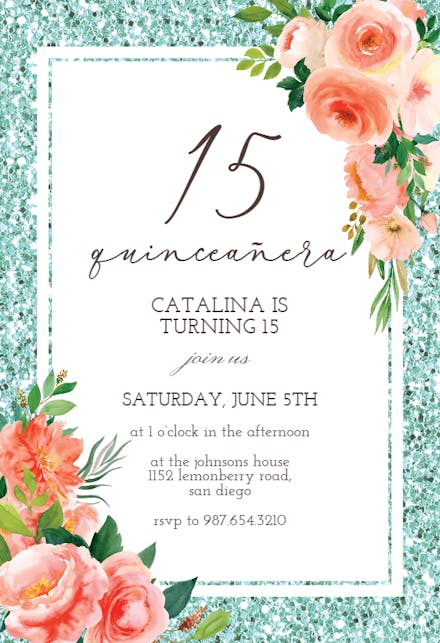 Invitaciones De Quinceañera Gratis | Greetings Island Invitaciones De Quinceañera Gratis | Greetings Island
