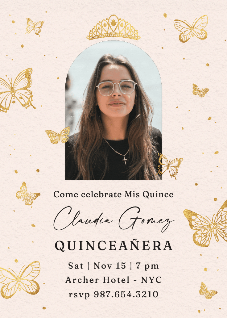 Mariposas - invitation