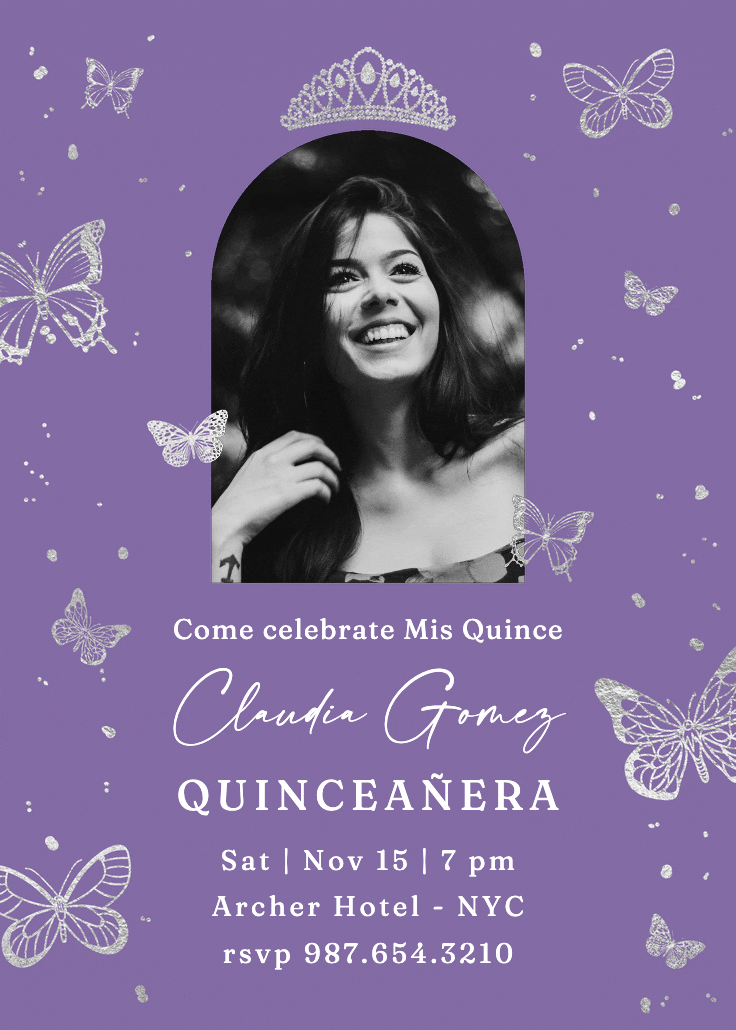 Mariposas - printable party invitation