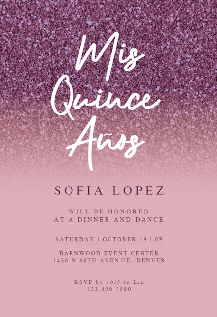 Quinceanera Invitation Templates Free Greetings Island