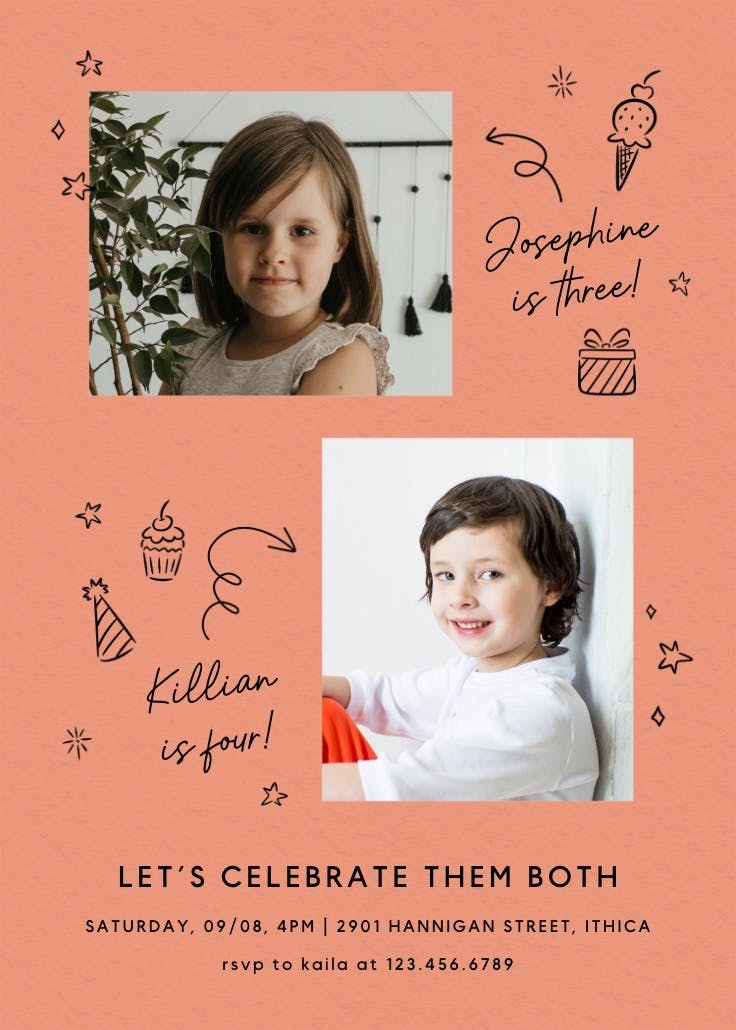 2x the fun - invitation