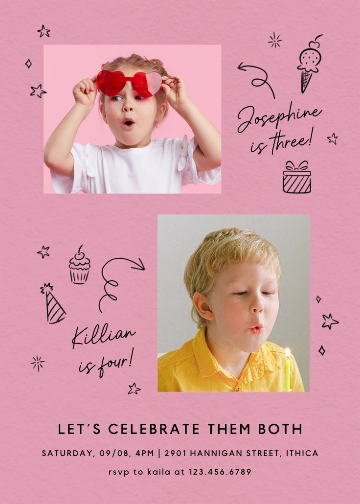 2x the fun - invitation