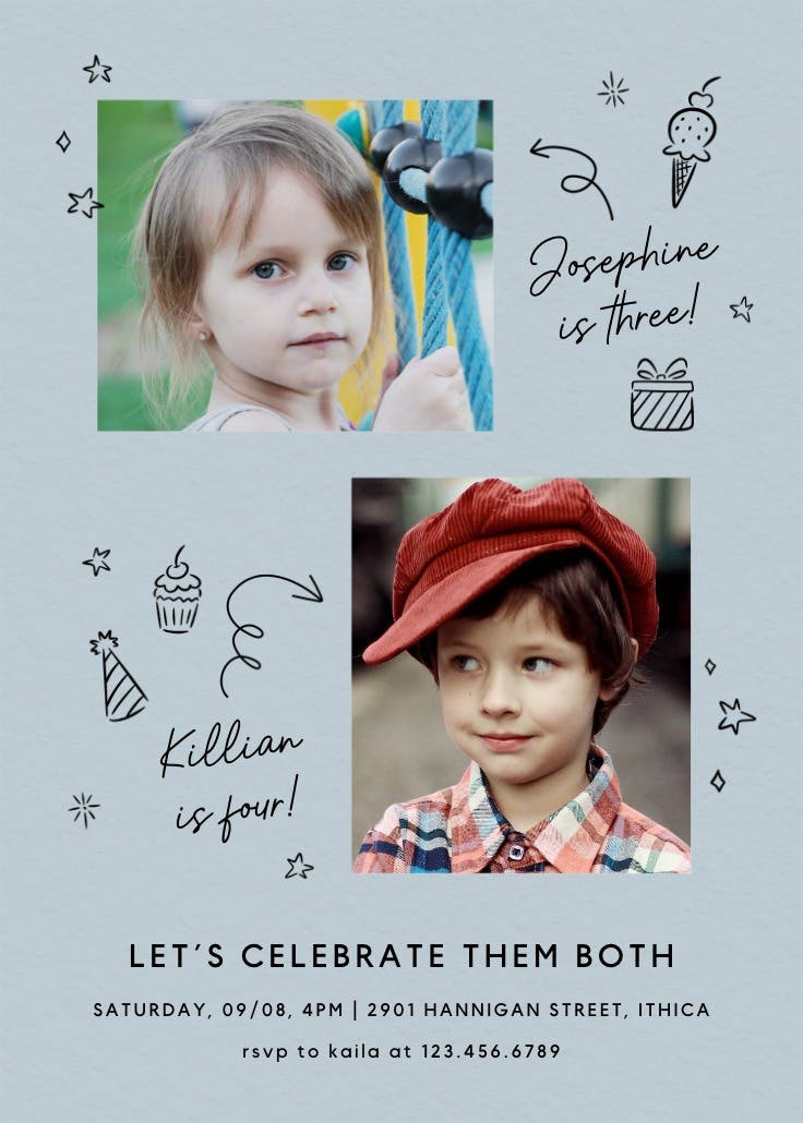 2x the fun - invitation