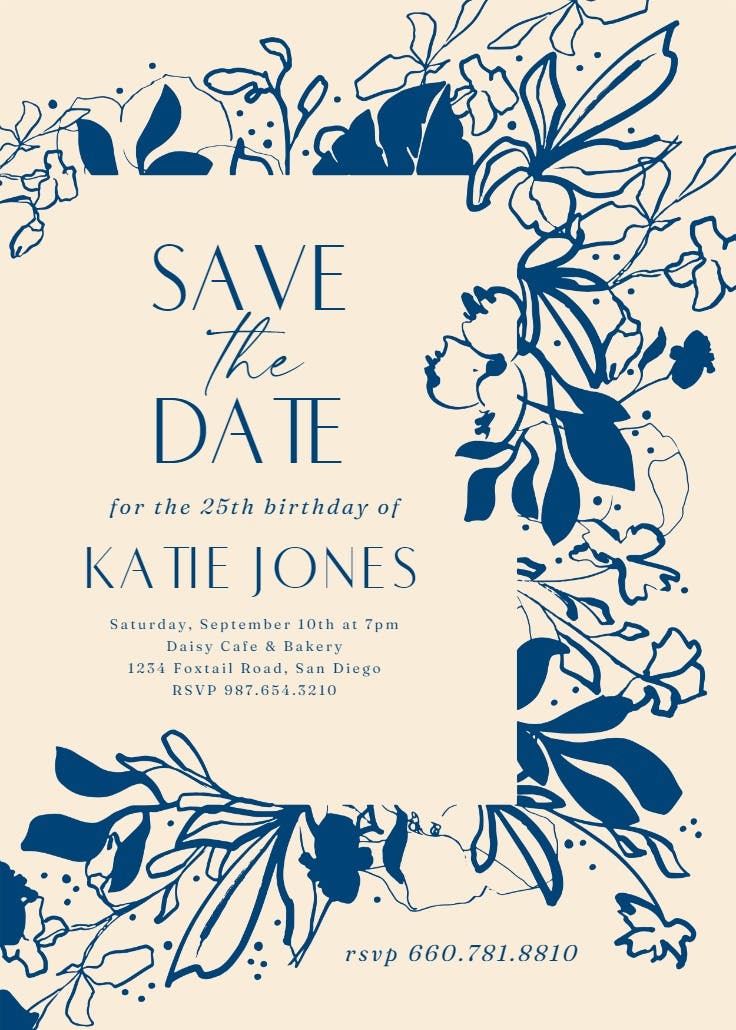 Abstract blooms - invitación para todos los días