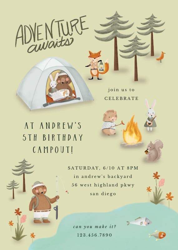 Adventure time - printable party invitation