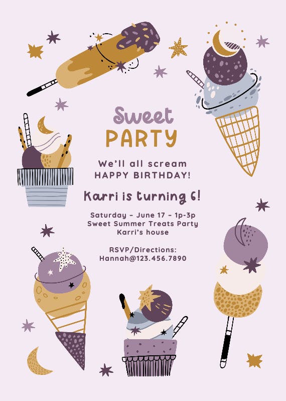 All scream - printable party invitation