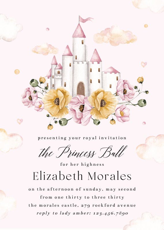 Annual ball - birthday invitation