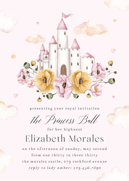 Annual ball - birthday invitation
