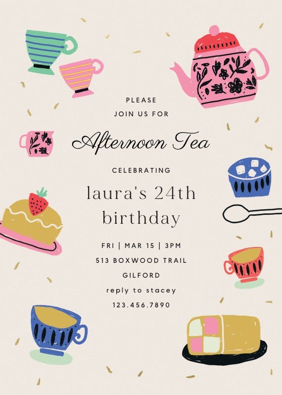 Bag ladies - birthday invitation
