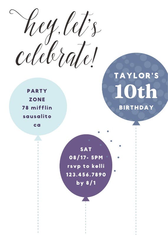 Best day ever -  invitación de cumpleaños