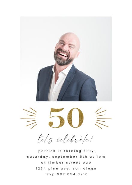 Big birthday - birthday invitation