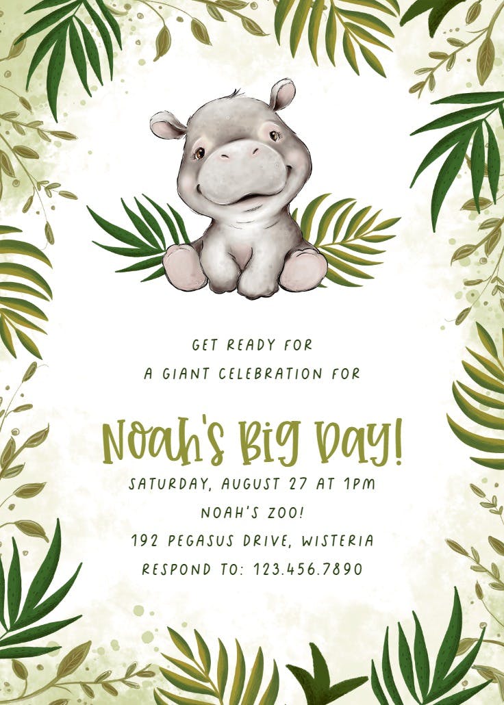 Big day - printable party invitation