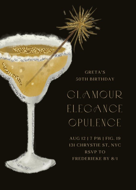 Big opulence - party invitation