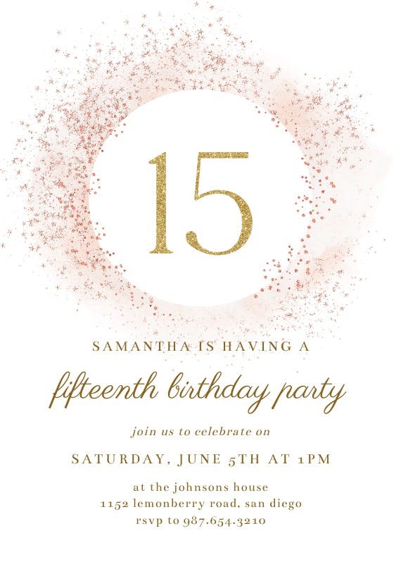 Blush gold spots - printable party invitation