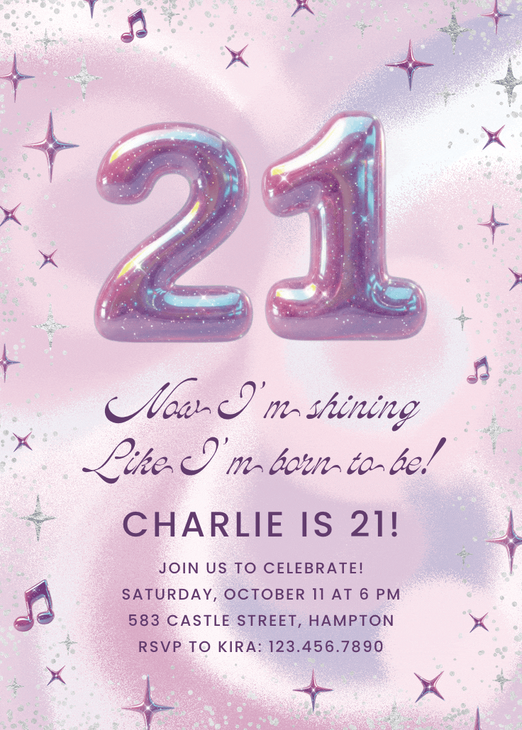 Born to shine 21 - invitación para todos los días