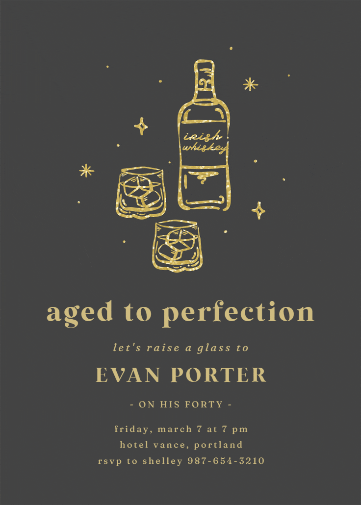 Bottles up - invitation