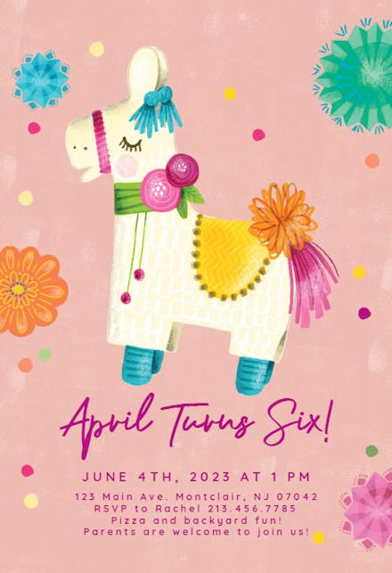 Buena Piñata - Invitation Template