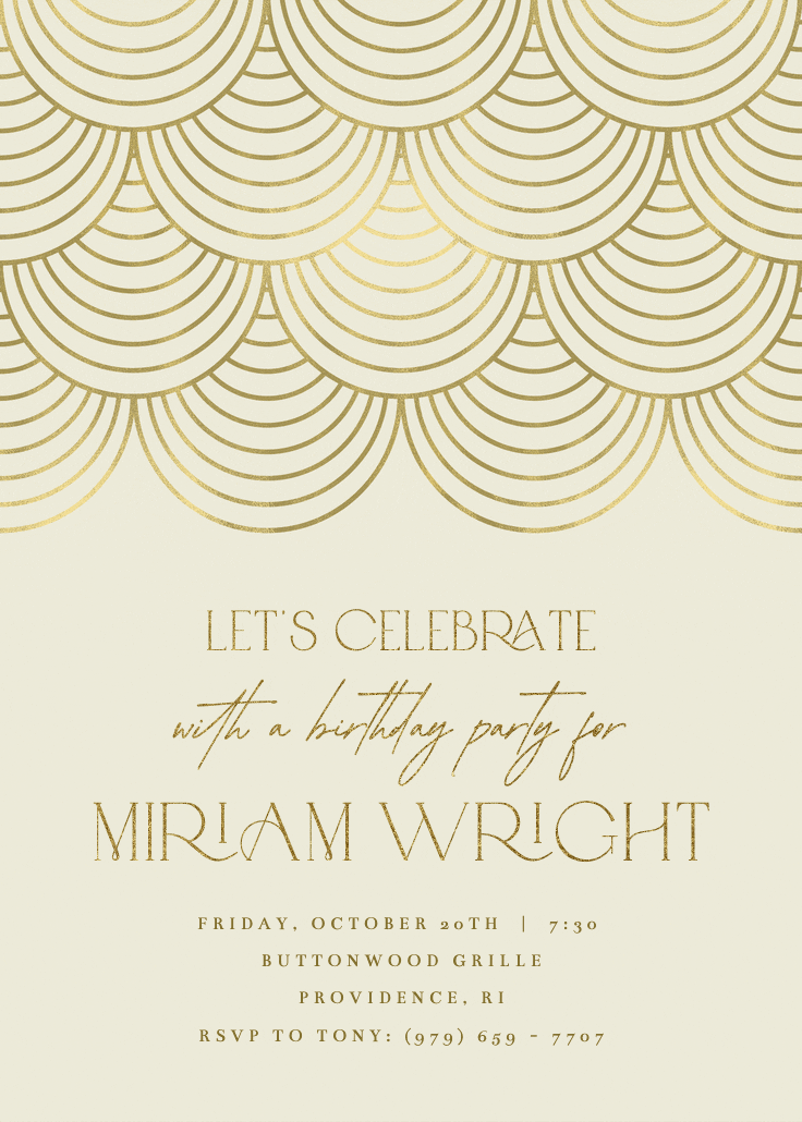 Celebration style - invitation