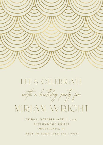 Great Gatsby Invitation Templates (Free) | Greetings Island