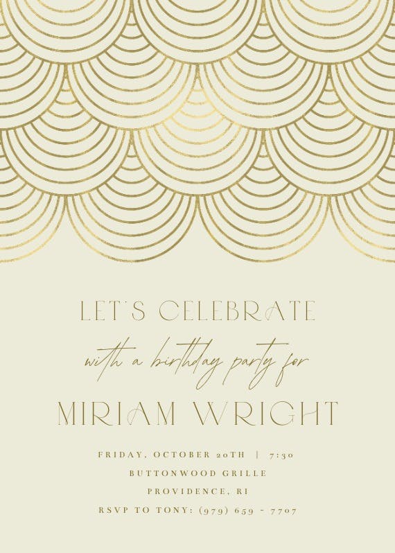 Celebration style - birthday invitation
