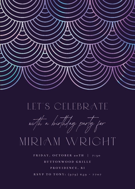 Celebration style - printable party invitation