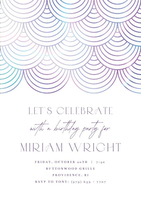 Celebration style - printable party invitation