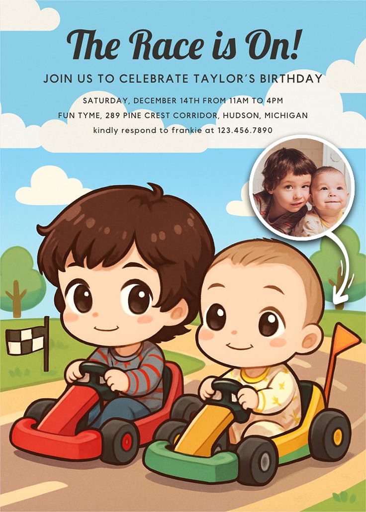 Chibi racers - invitation