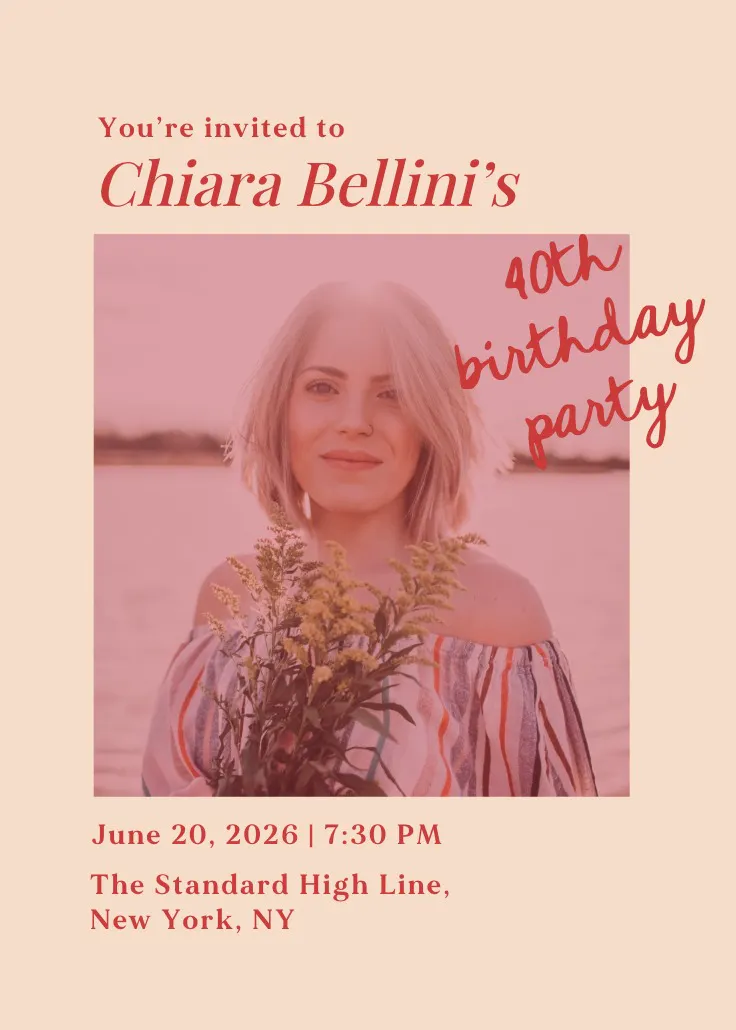 Color wash - invitation