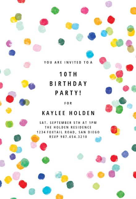 Free Printable Birthday Invitation Templates