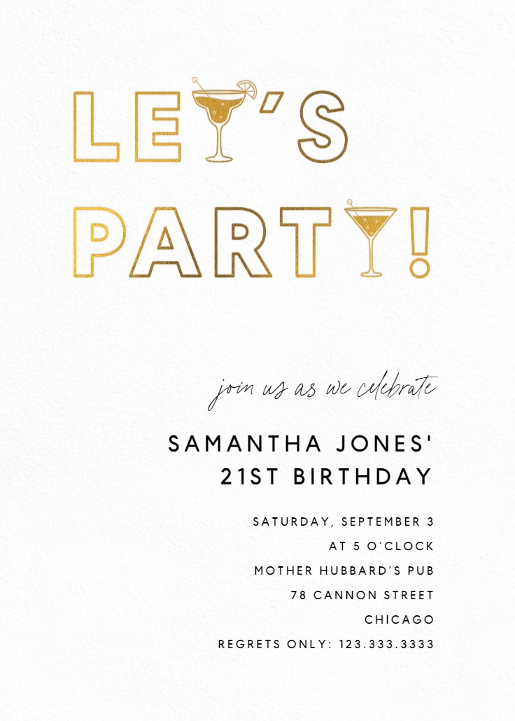 Cool & Carefree - Birthday Invitation Template (Free) | Greetings Island