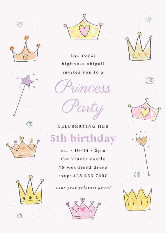 Court celebration - birthday invitation