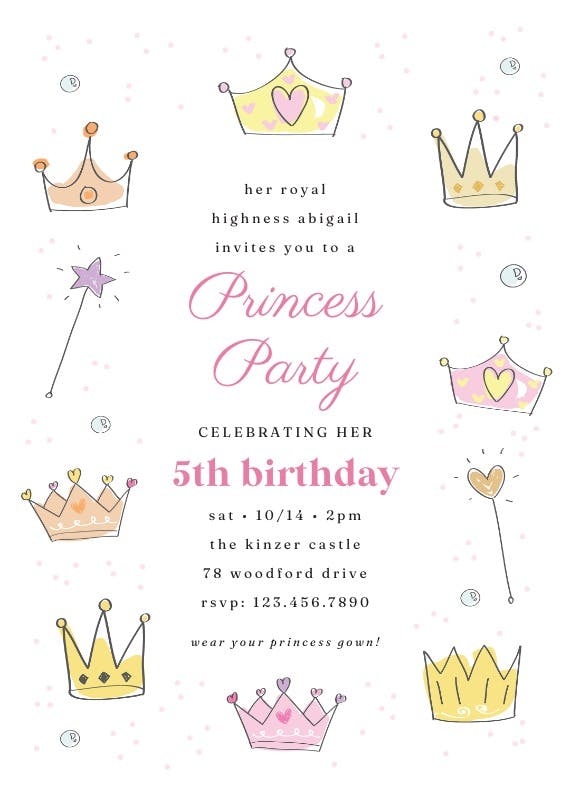 Court celebration - birthday invitation