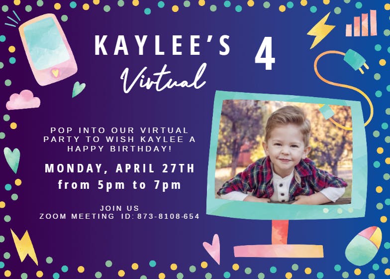 Cute technology - printable party invitation