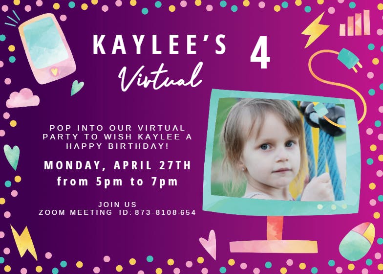 Cute technology - printable party invitation