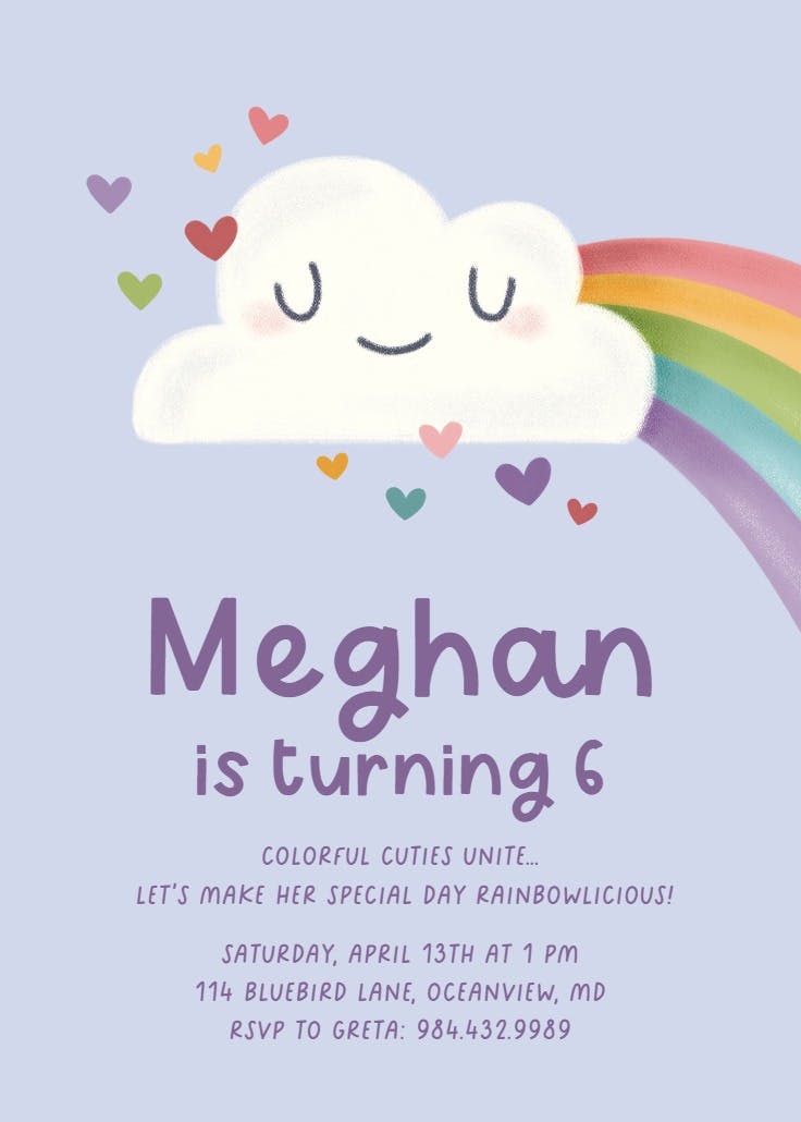 Cuteness overload - birthday invitation