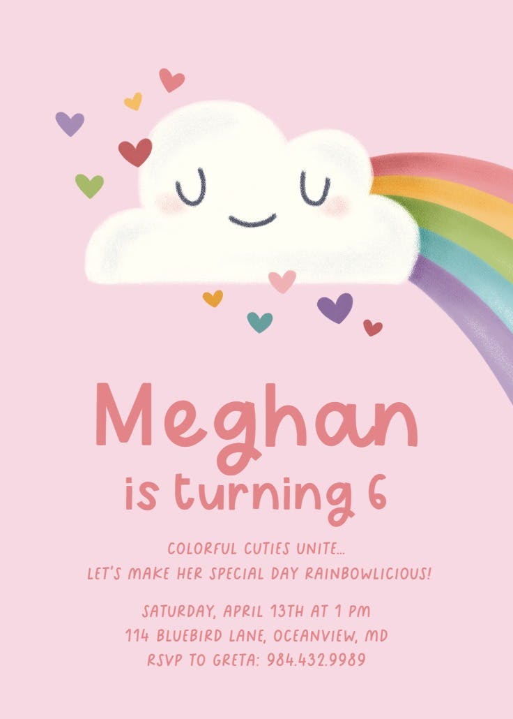 Cuteness overload - birthday invitation