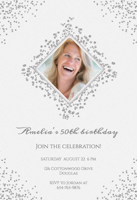 50th Birthday Invitation Templates (Free) | Greetings Island 50th Birthday Invitation Templates (Free) | Greetings Island