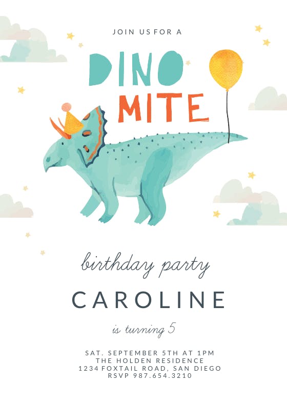 Roarsome Roundup - Birthday Invitation Template (Free)